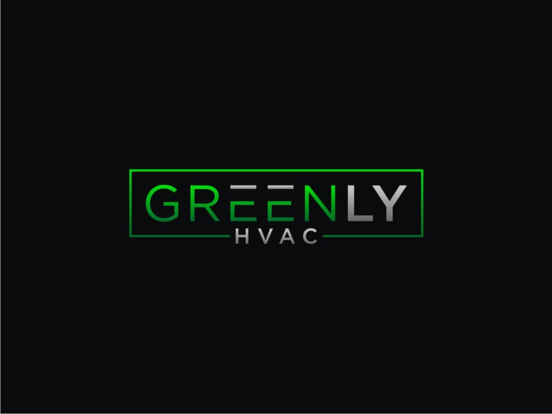Greenly HVAC logo design by Artomoro