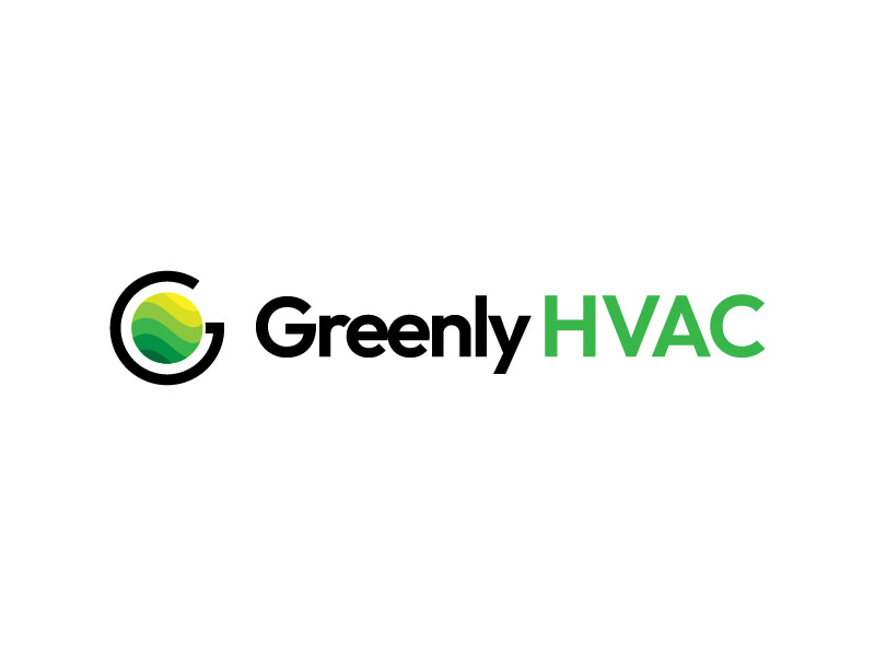 Greenly HVAC logo design by Doublee