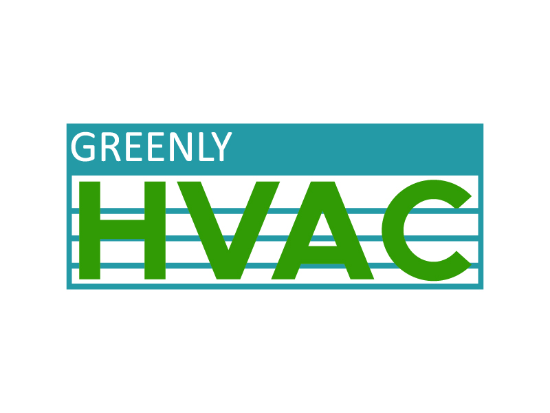 Greenly HVAC logo design by twomindz