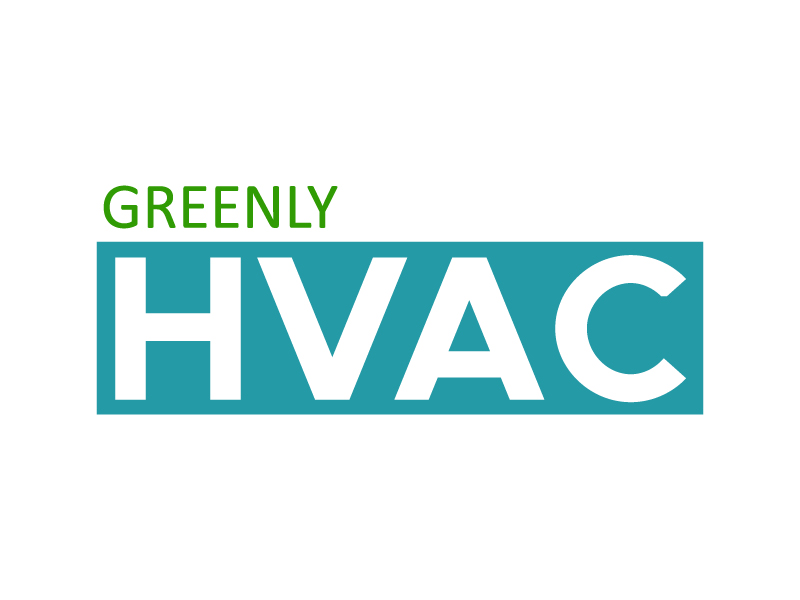 Greenly HVAC logo design by twomindz
