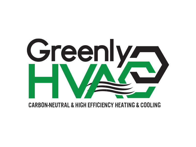 Greenly HVAC logo design by bluespix