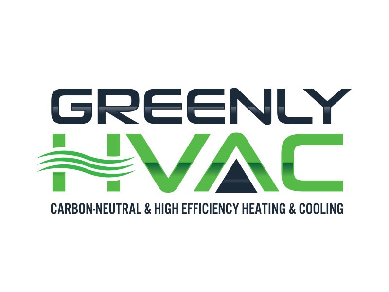 Greenly HVAC logo design by bluespix