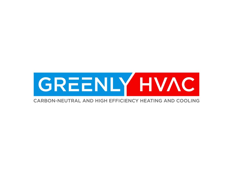 Greenly HVAC logo design by Franky.