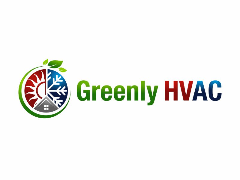 Greenly HVAC logo design by agus