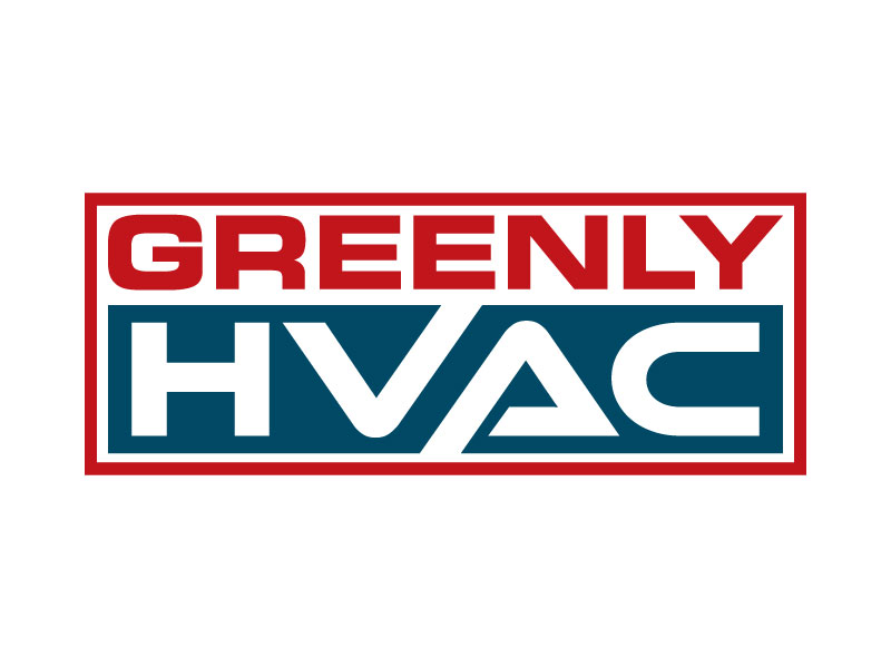 Greenly HVAC logo design by Gilate