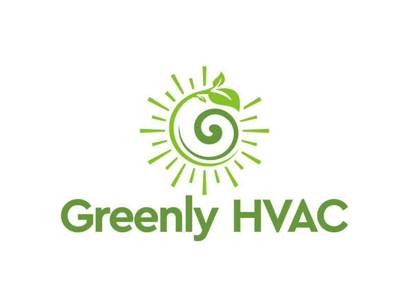 Greenly HVAC logo design by cikiyunn