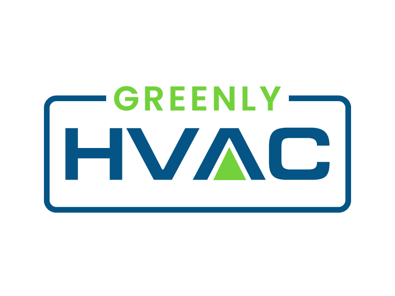 Greenly HVAC logo design by om design