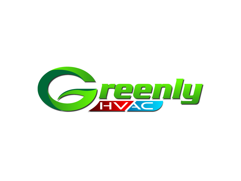 Greenly HVAC logo design by Vu Acim