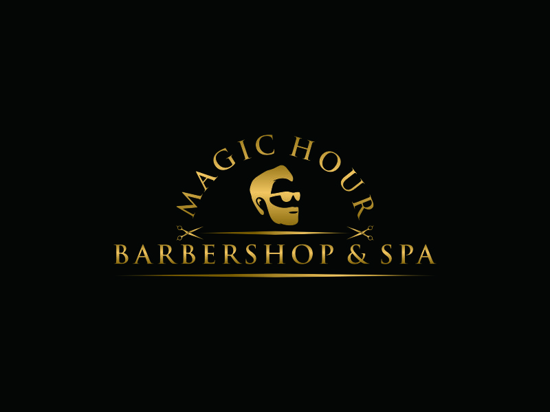 Magic Hour Barbershop & Spa logo design by ozenkgraphic