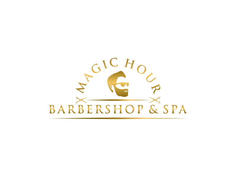 Magic Hour Barbershop & Spa logo design by ozenkgraphic