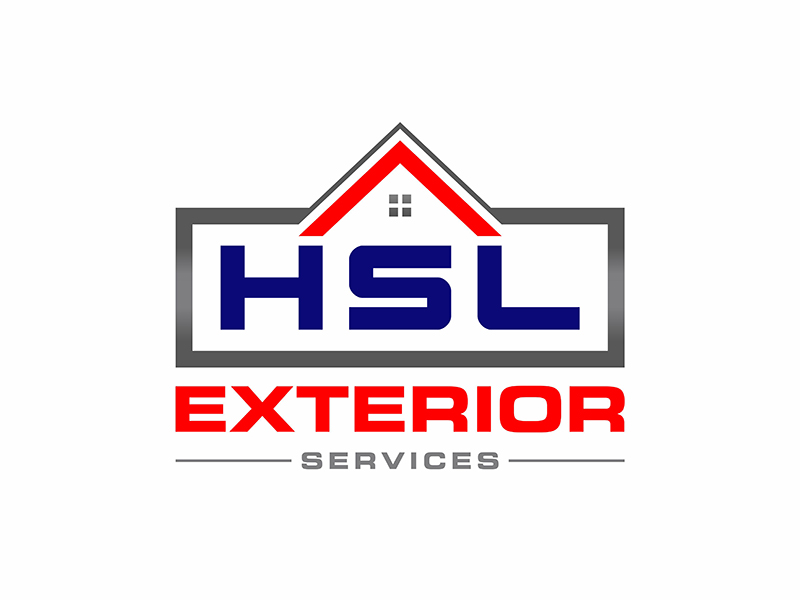 HSL Exterior Services logo design by gitzart