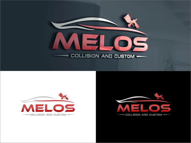 Melos collision and custom logo design by radhit