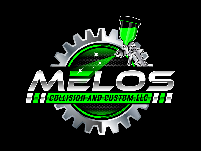 Melos collision and custom logo design by uttam