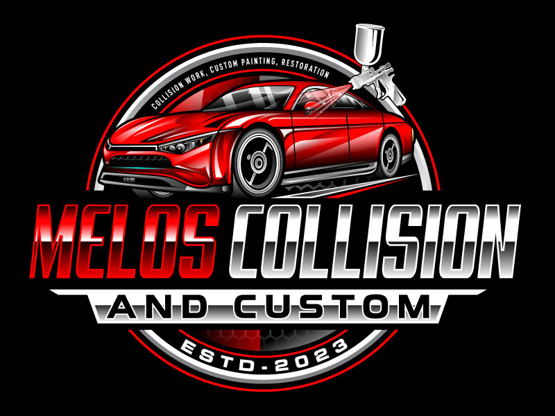 Melos collision and custom logo design by Gilate