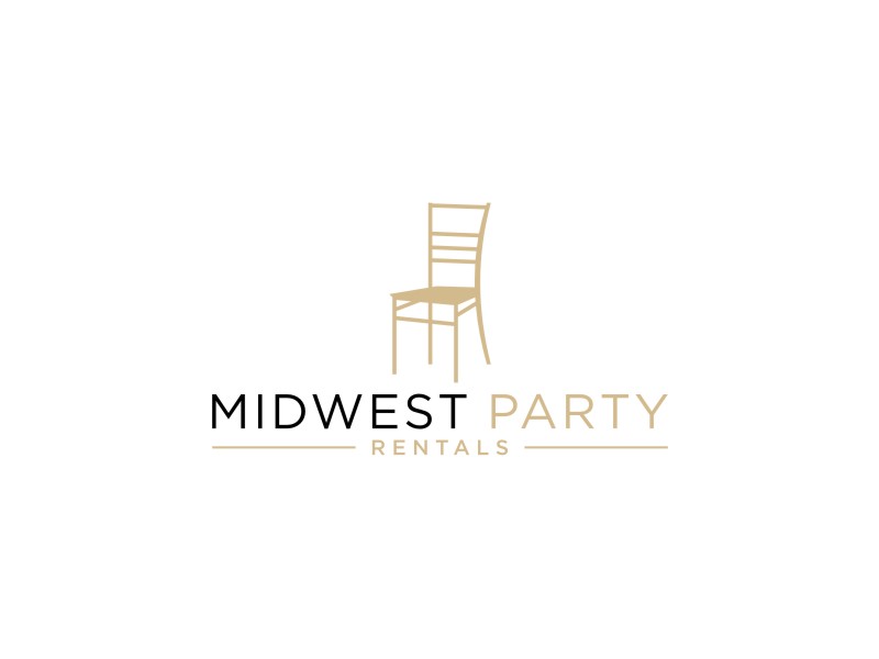 Midwest Party Rentals logo design by Artomoro