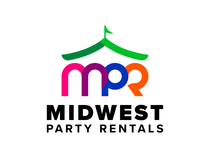 Midwest Party Rentals logo design by mewlana