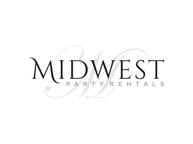 Midwest Party Rentals logo design by Artomoro