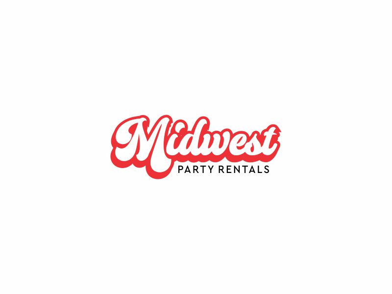Midwest Party Rentals logo design by hopee