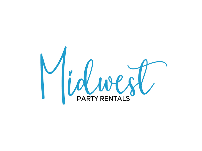 Midwest Party Rentals logo design by JezDesigns