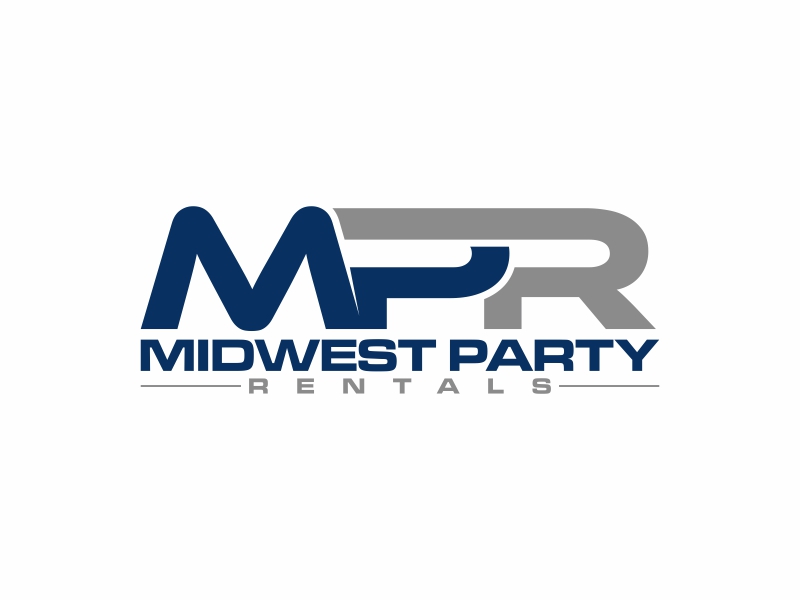 Midwest Party Rentals logo design by agil