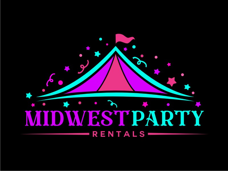 Midwest Party Rentals logo design by coco