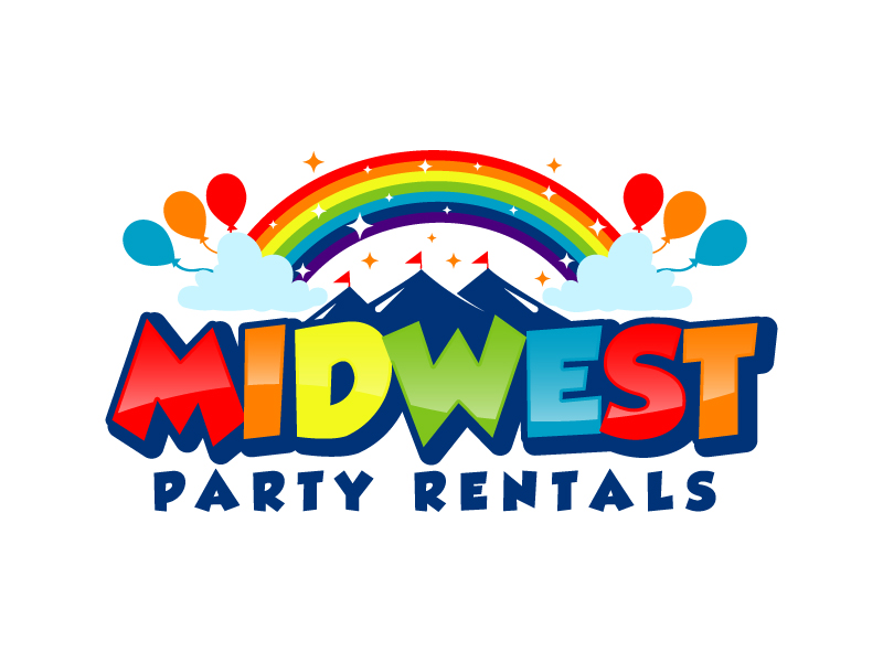 Midwest Party Rentals logo design by Kirito