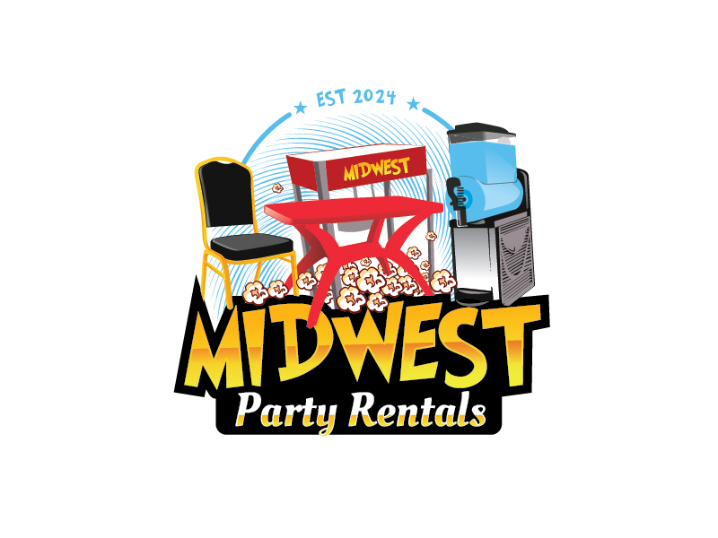 Midwest Party Rentals logo design by logofighter