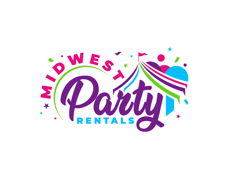 Midwest Party Rentals logo design by Euto