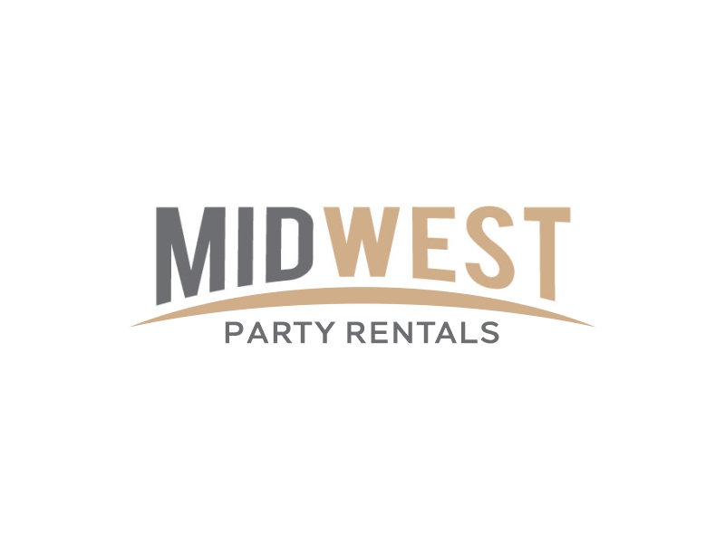 Midwest Party Rentals logo design by Gwerth