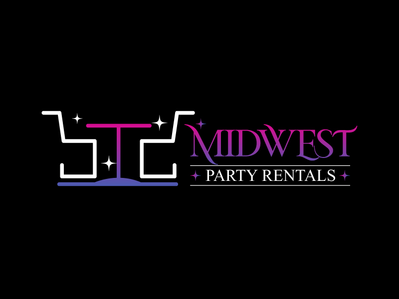 Midwest Party Rentals logo design by oindrila chakraborty