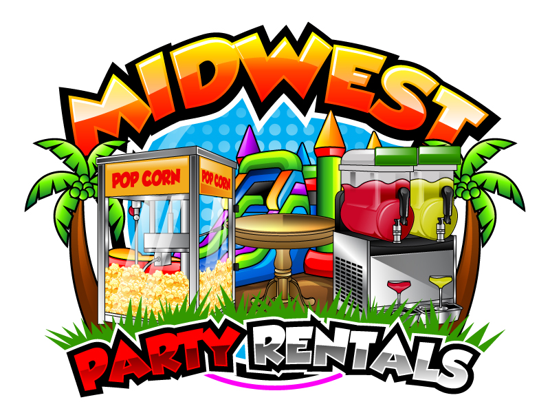 Midwest Party Rentals logo design by LogoQueen