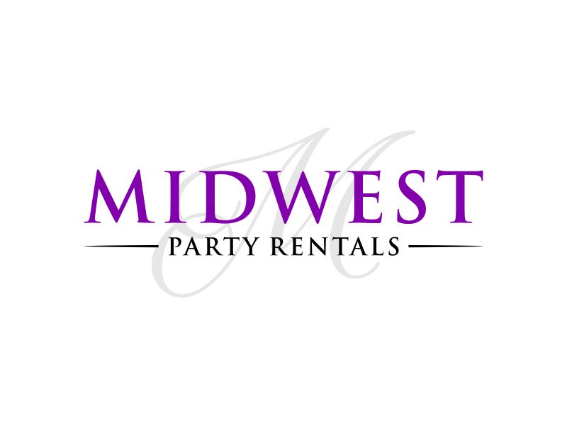 Midwest Party Rentals logo design by Franky.