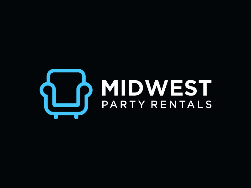 Midwest Party Rentals logo design by azizah