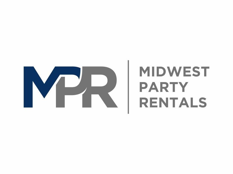 Midwest Party Rentals logo design by agil