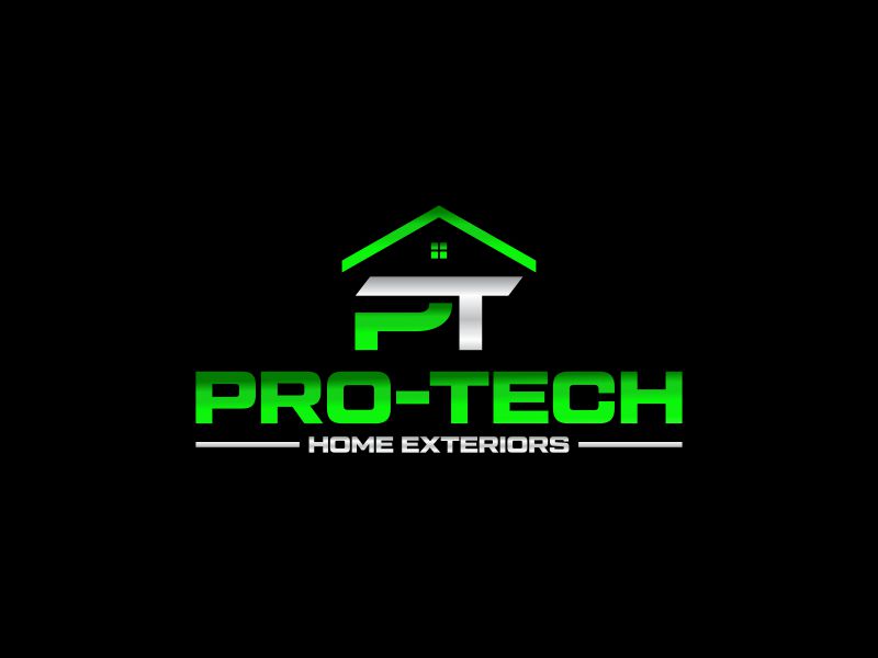 Pro-Tech Home Exteriors logo design by hopee