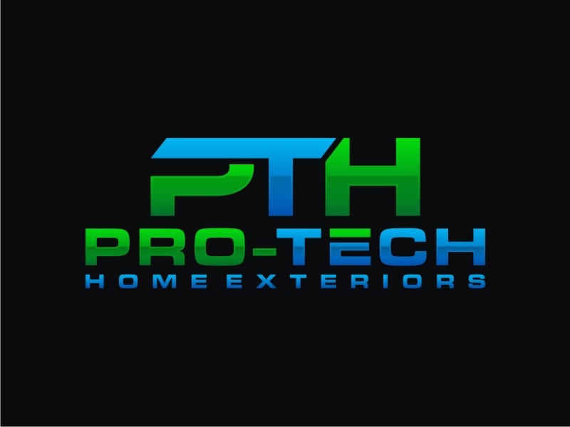 Pro-Tech Home Exteriors logo design by Artomoro