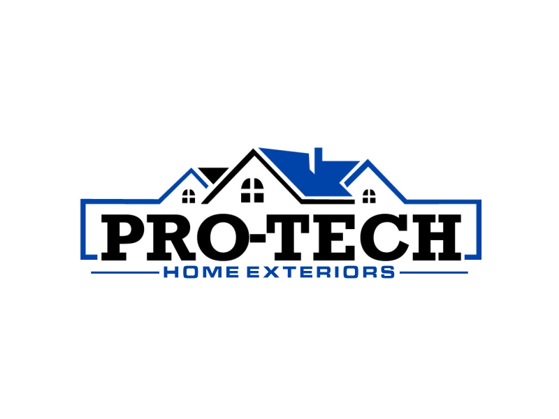 Pro-Tech Home Exteriors logo design by Gwerth