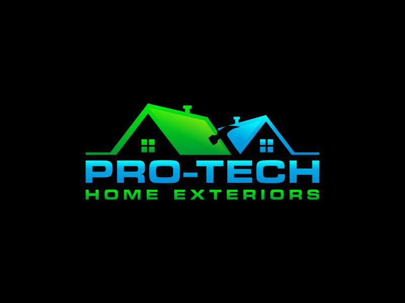 Pro-Tech Home Exteriors logo design by hidro