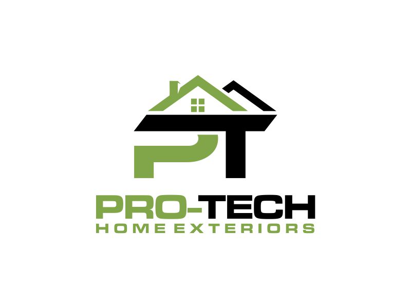 Pro-Tech Home Exteriors logo design by oke2angconcept