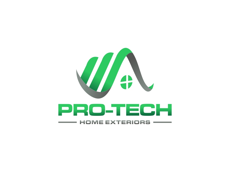 Pro-Tech Home Exteriors logo design by luckyprasetyo