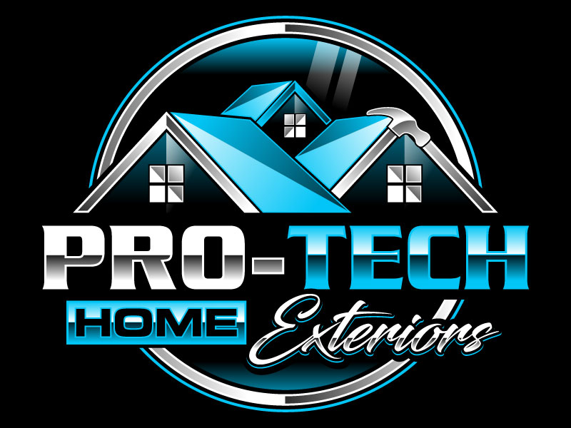 Pro-Tech Home Exteriors logo design by Gilate