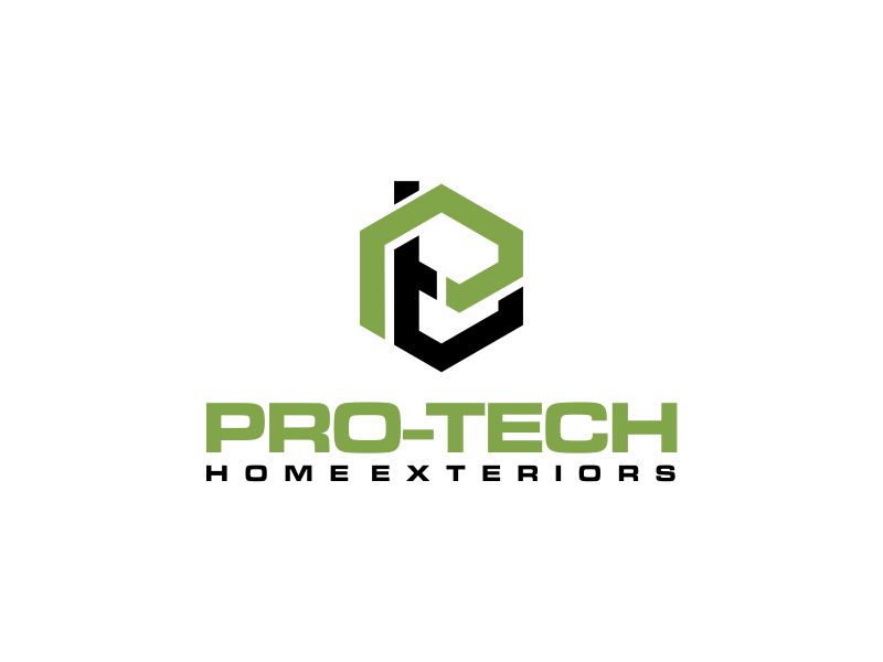 Pro-Tech Home Exteriors logo design by oke2angconcept