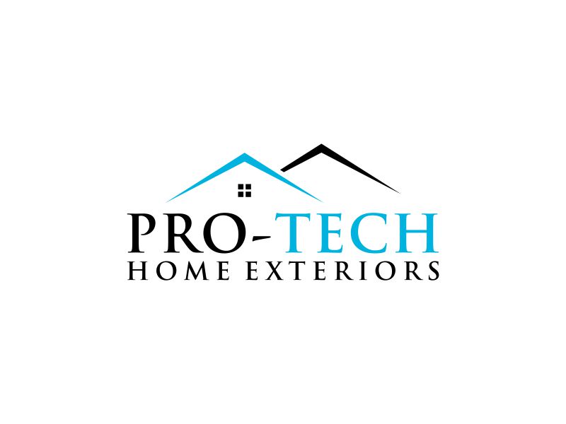 Pro-Tech Home Exteriors logo design by Zevyy
