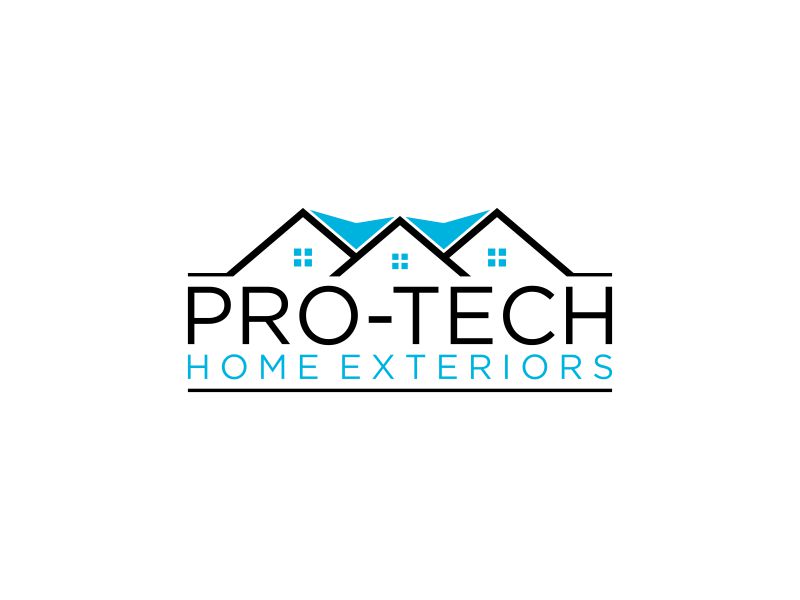 Pro-Tech Home Exteriors logo design by Zevyy