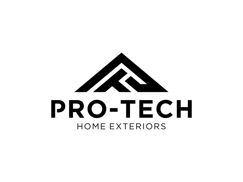 Pro-Tech Home Exteriors logo design by glasslogo