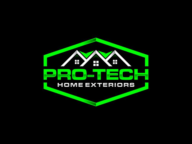 Pro-Tech Home Exteriors logo design by BeeOne