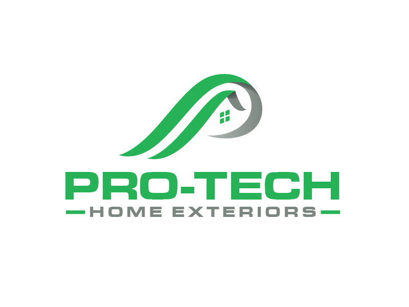 Pro-Tech Home Exteriors logo design by logofighter