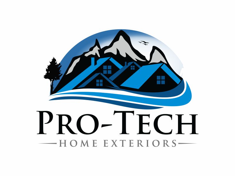 Pro-Tech Home Exteriors logo design by Greenlight