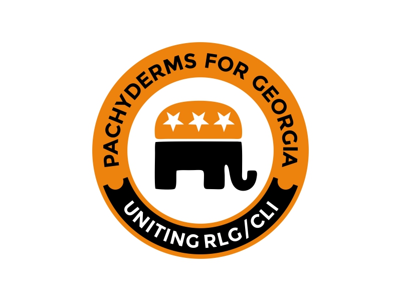 Pachyderms for Georgia , Uniting RLG/CLI logo design by rizuki