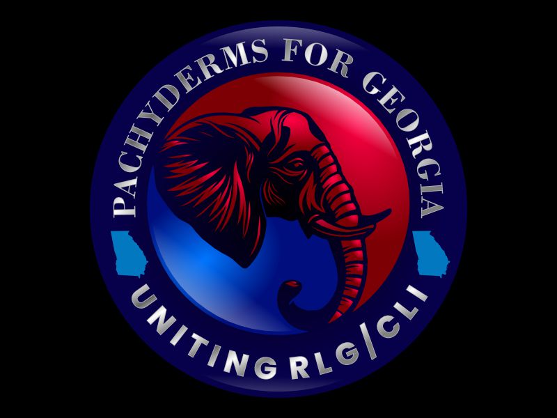Pachyderms for Georgia , Uniting RLG/CLI logo design by dyah lestari